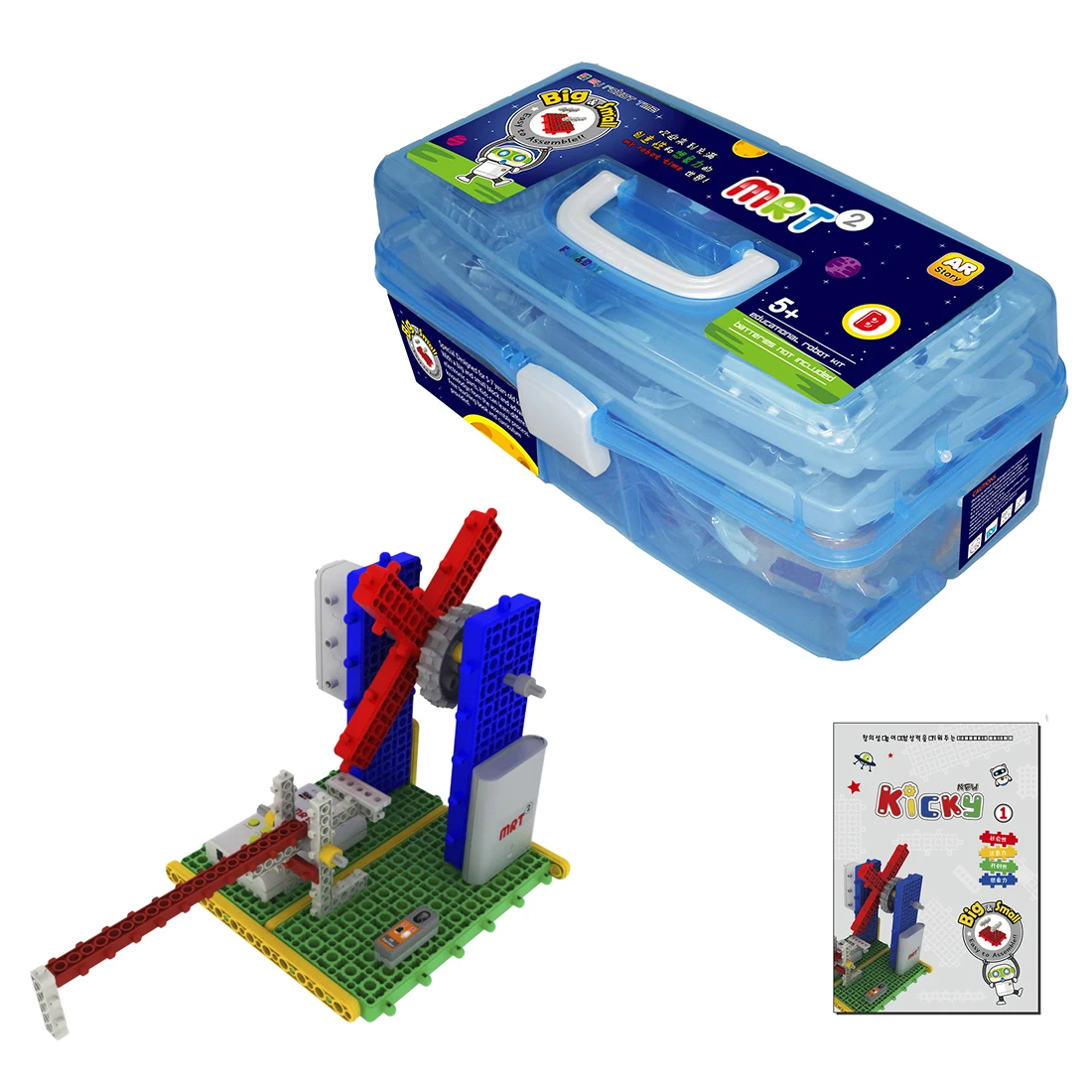 

My Robot Time MRT New Kicky Colorful Robots Bulding Block Kit Assembly Educational Robot Toy for Beginner 4-7 Years Old