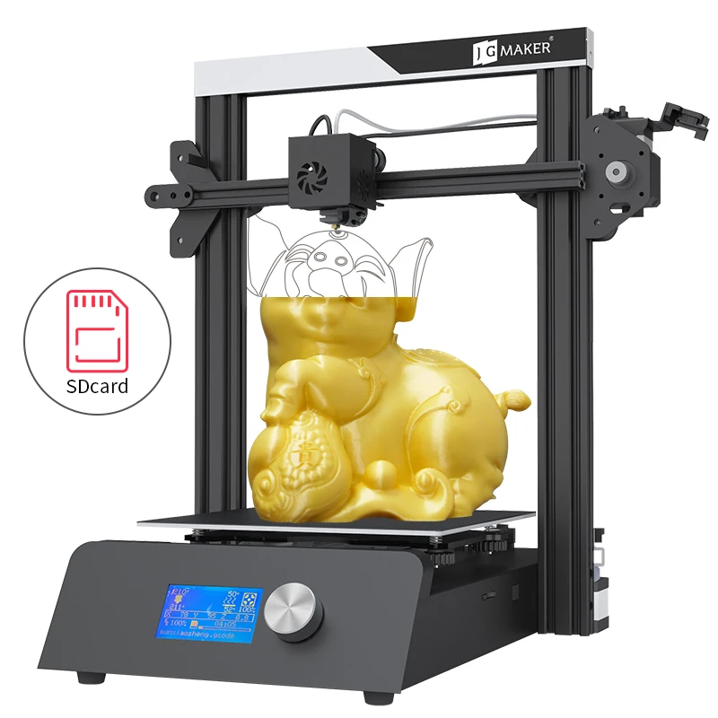 3D принтер JGMAKER Magic высокая точность большой размер сборки 220x220x250 мм возобновление