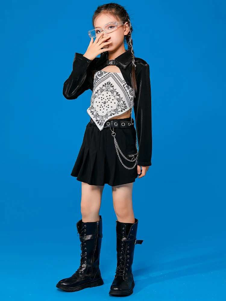 

Джазовые костюмы, танцы в стиле хип-хоп для детей, модные костюмы для чарлидинга, подиума для девочек, танцевальные столы в стиле хип-хоп, кос...