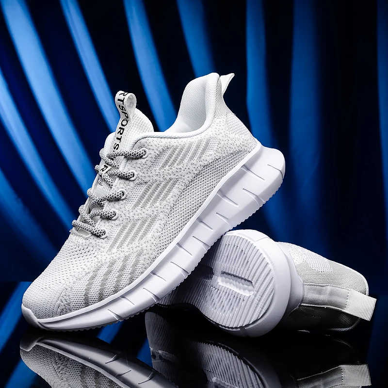 

Leather Casual Men's Shoes Solid Color Men Sneakers Mesh Breathable Male Footwears Autumn Increase Board Youth Tide Shoes Newest