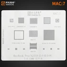 Трафарет Amaoe MAC7 BGA для Macbook Pro A2159 339S00616 CB3217B12 CD3215B03 BGA110 178 A1989 T2 Power, процессор ОЗУ, чип IC, стальная сетка