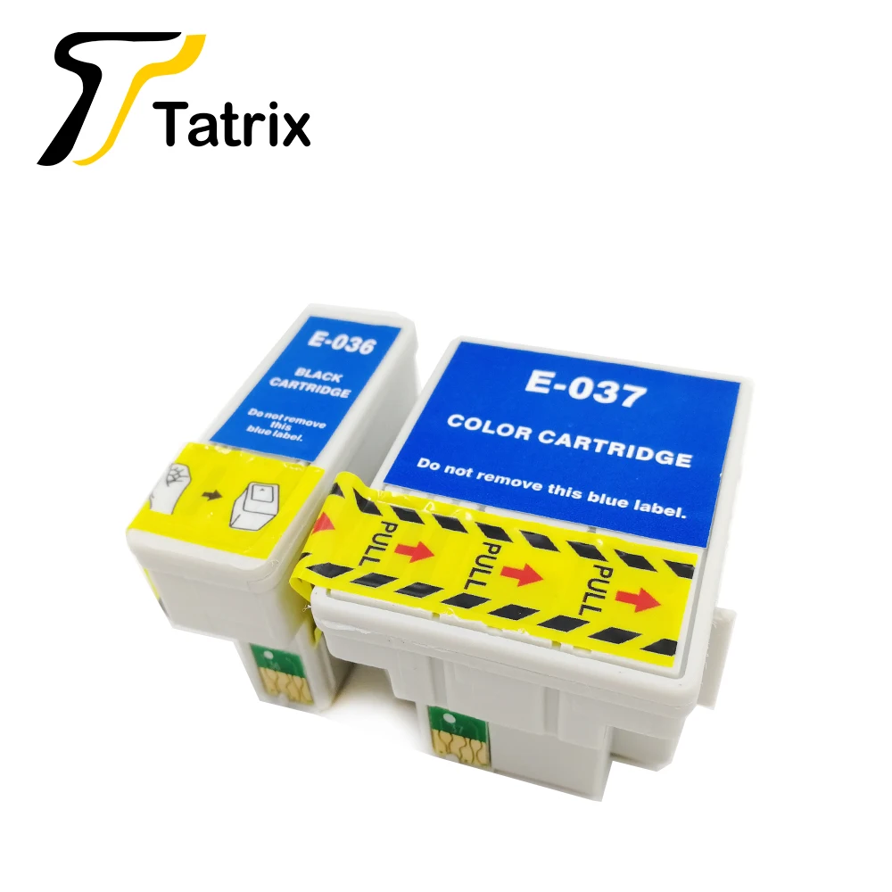 Татрикс для epson T036 T037 чернильный картридж Подходит tylus C42UX C44UX C46