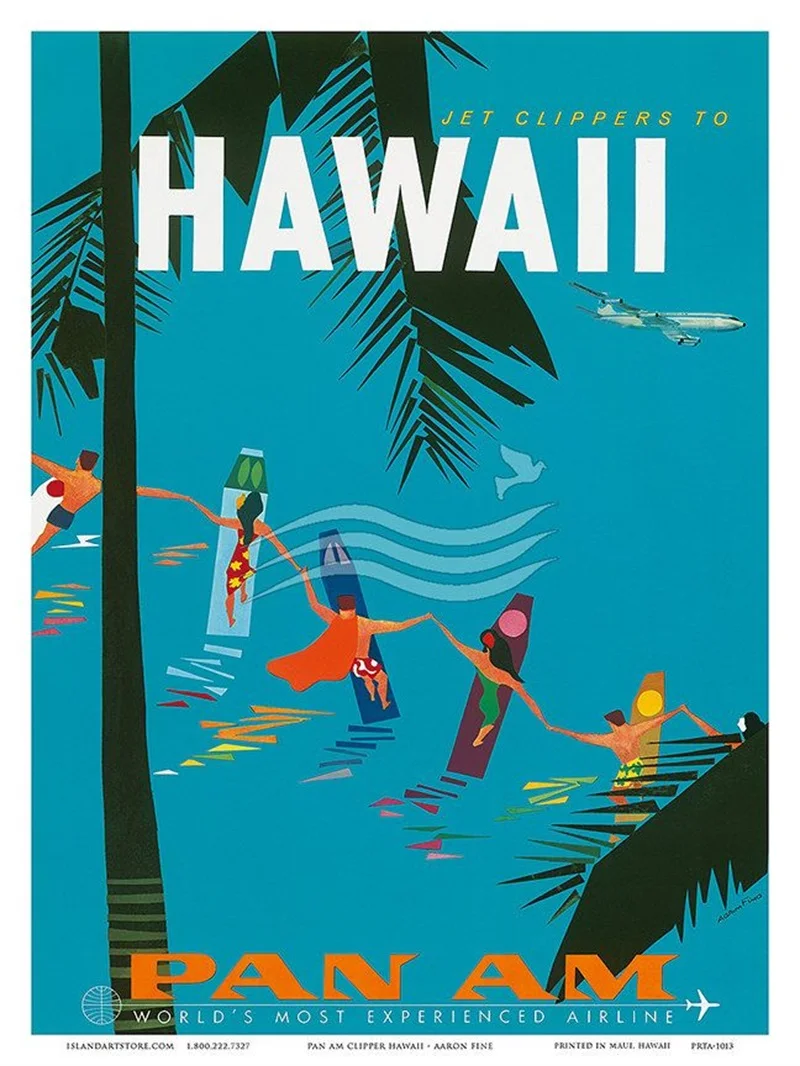 Постер декоративный винтажный ретро в стиле крафт с изображением подводных путешествий в Монтерей-Бей.