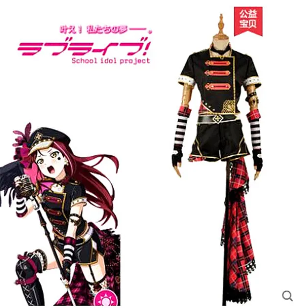 Новинка 2019 года LoveLive! Sunshine! Aqours! Платье Riko Sakurauchi в стиле панк рок для