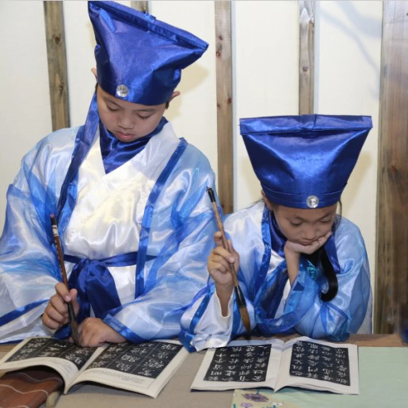 Китайский традиционный ханьфу uniот взрослые детские платья талант костюм