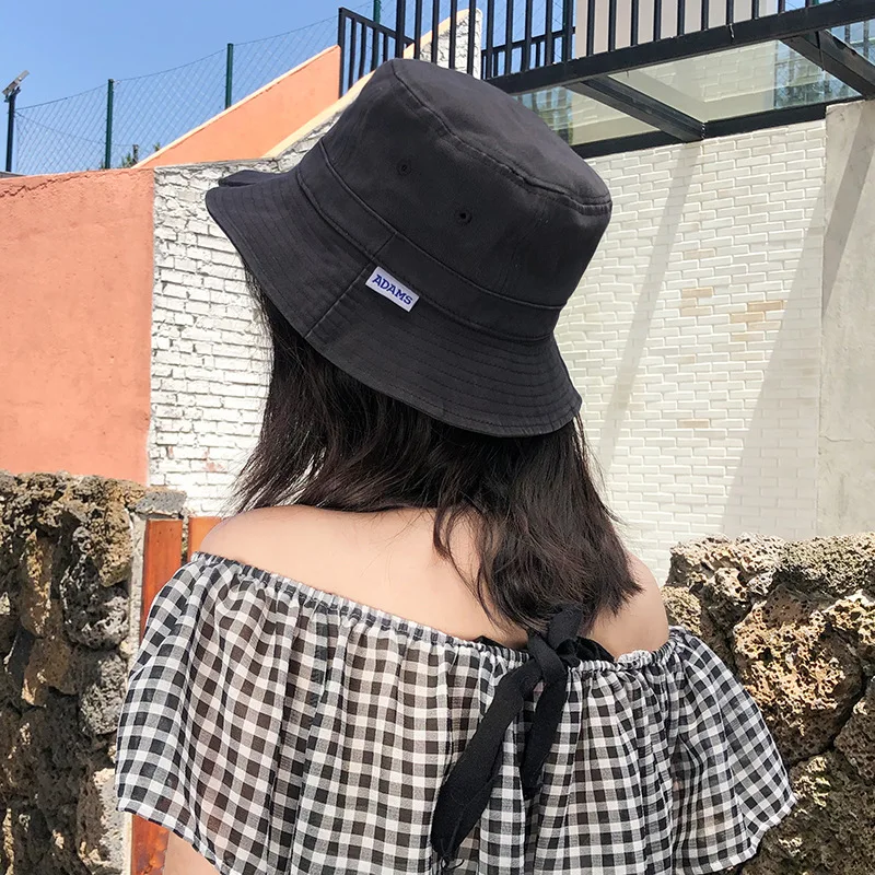Женская летняя Солнцезащитная шляпа с надписью ведро из ткани | Аксессуары для