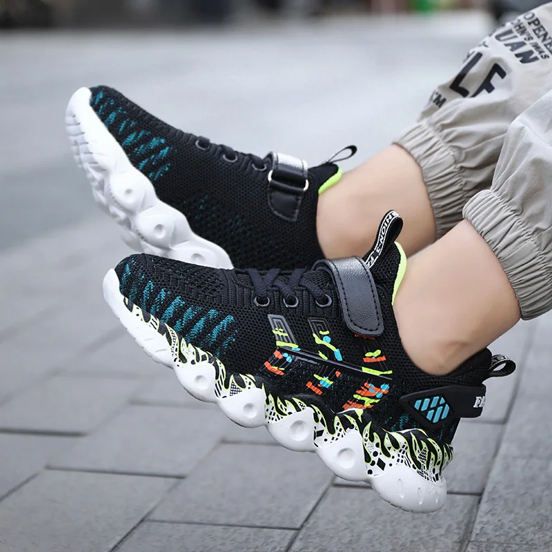 

2021 модные прогулочные Повседневные кроссовки для мальчиков спортивная обувь Детские теннисные кроссовки детские Легкие уличные с мягкой п...