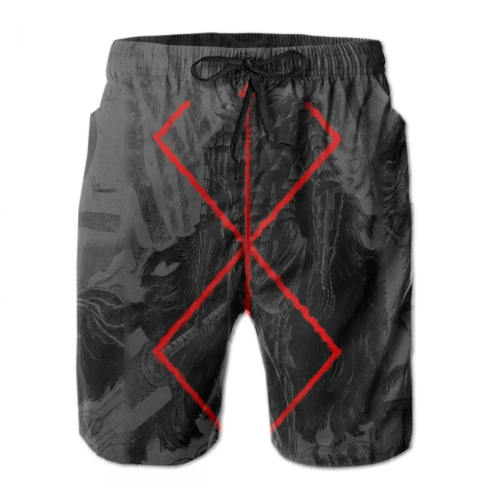 

2021 new berserk oversized beach shorts tattoo man/male Sports panties berserk figure adult panties