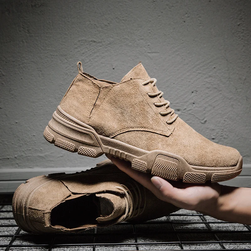 Ботинки Челси Мужские замшевые удобные классические ботинки в деловом стиле