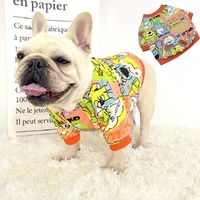 cute cartoon puppy dog cat sweatshirt winter pet clothes for small dogs french bulldog pug coat jacket dogs pets clothing suit