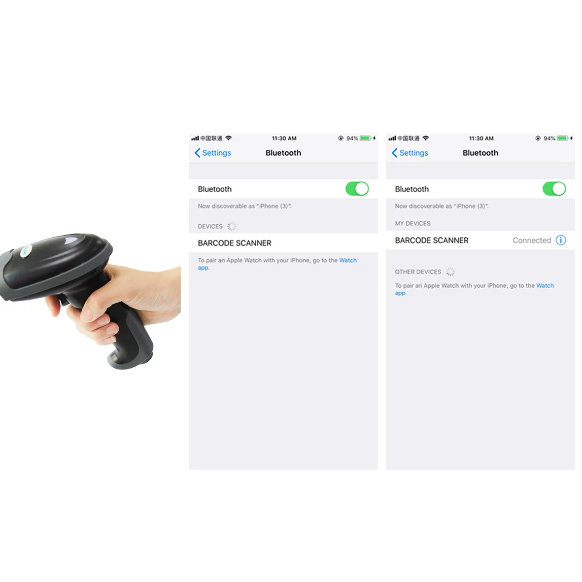 TEKLEAD Bluetooth лазерный сканер штрих-кода с подставкой беспроводной 1D считыватель штрих-кода для Android ios планшет iPad смартфон