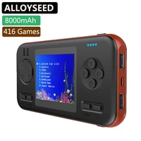 handheld retro game console with 8000mah power bank portable mini handheld player buil in 416 classic games 2 8 inch player