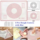 Силиконовый антипригарный коврик для раскатки теста