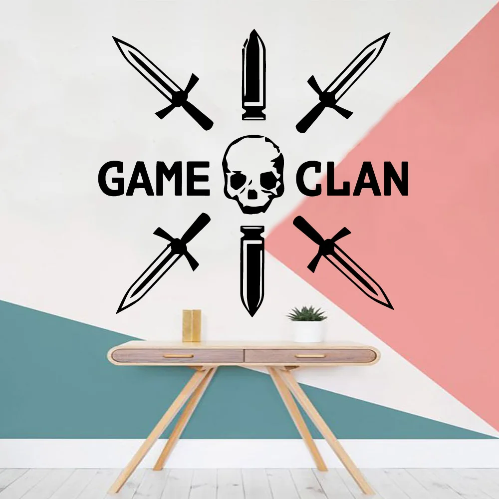 Пользовательские игры глэм обои украшения дома стикер стены для детской комнаты