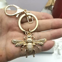 new big bee shape keychain victorian retro style bee keychain bumblebee bee lover gift unique keychain