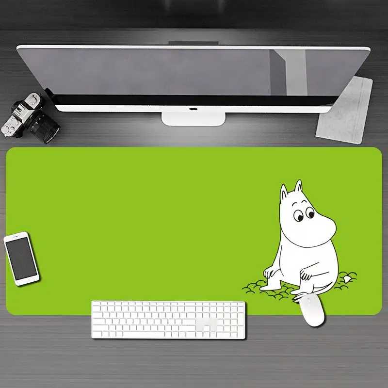 

Cartoon Cute Hippo Moomines Large Mousepad 60X30 Gaming Accessories Mouse Pad Gamer Tapis De Souris XXL Mausepad Tappetino Mouse
