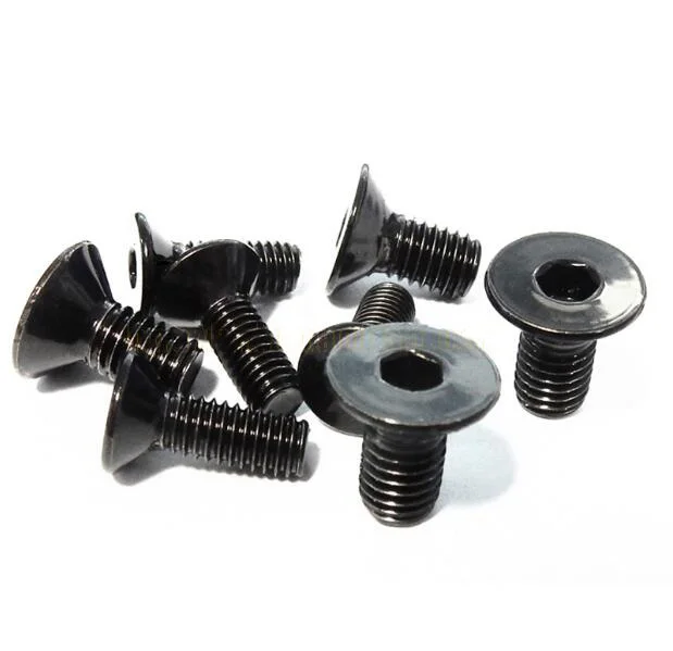 20pcs M3 M4 allen screws countersunk bolts flat head male screw stainless steel oxide plating black 4mm-30mm length | Обустройство