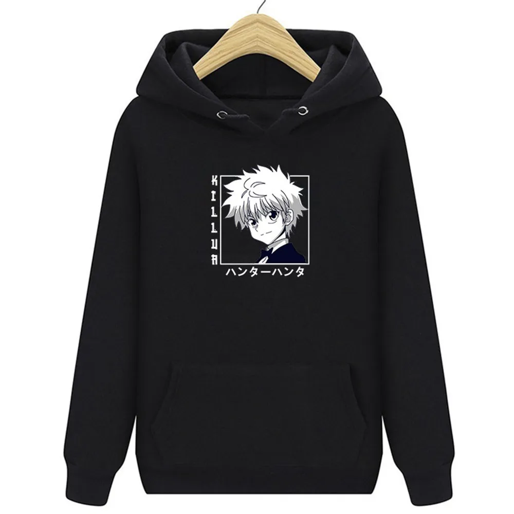 

Cute Mens Hoodies Hunter X Hunter Men Women Pullovers Hoodies Sweatshirts Killua Zoldyck Hisoka 90s Anime Hoody Streetwear Tops
