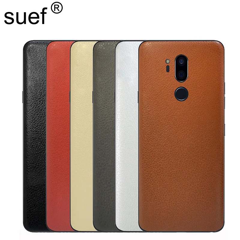 Роскошная кожаная текстурная наклейка suef защитная задняя пленка для LG G6 G7 ThinQ Stylus