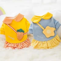 pet clothes spring summer small medium sized cats dogs skirt sweet dress fashion coat princess cartoon backpack warm lovely