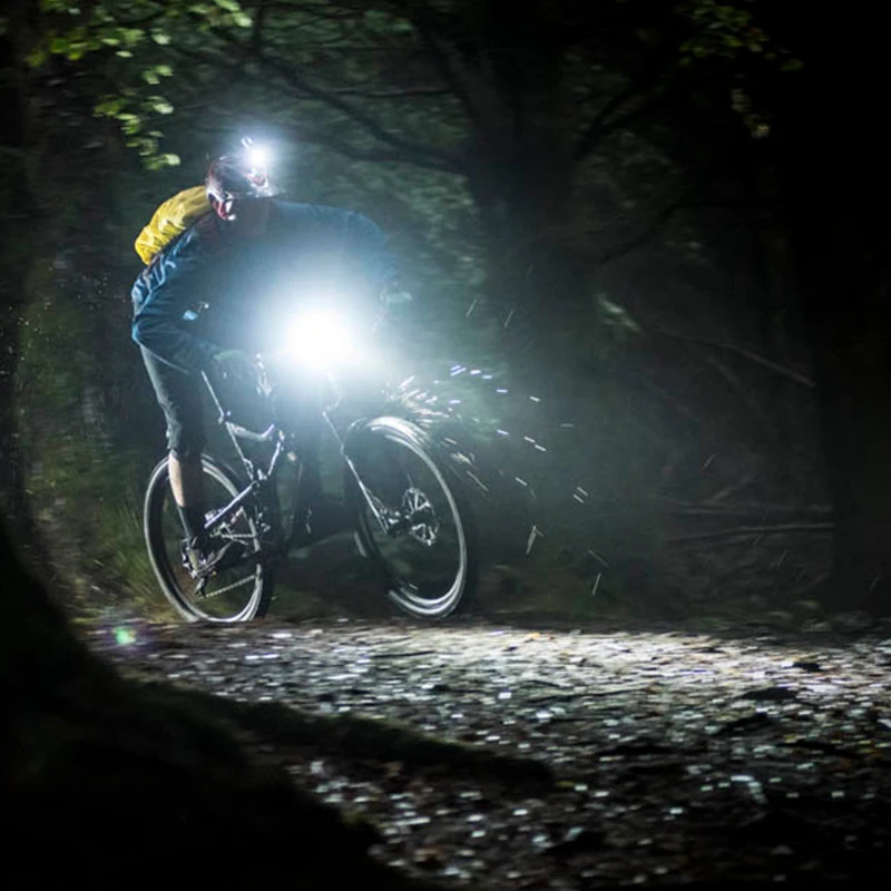 Фонасветильник велосипедный передний Аккумуляторный с зарядкой от USB 4 режима |
