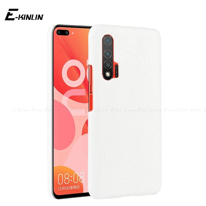 Жесткий пластиковый Чехол из крокодиловой змеи для Huawei Nova 7 SE 7i 6 5G 5Z 5T 5i 5 Pro 4 4e 3 3i 3e