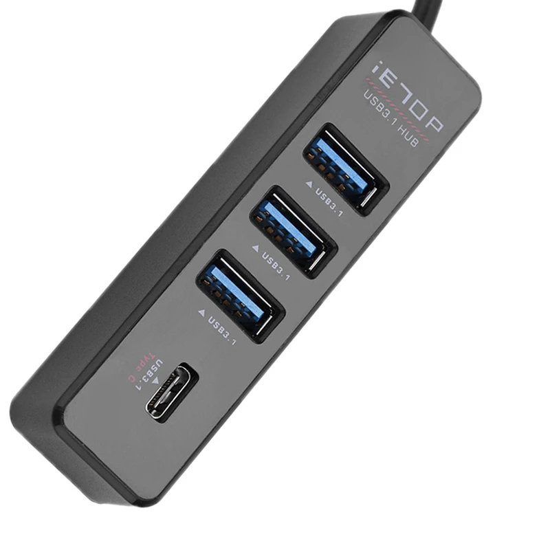 4 порта типа C концентратор Высокоскоростной 5 Гбит/с USB 3 1 0 сплиттер для