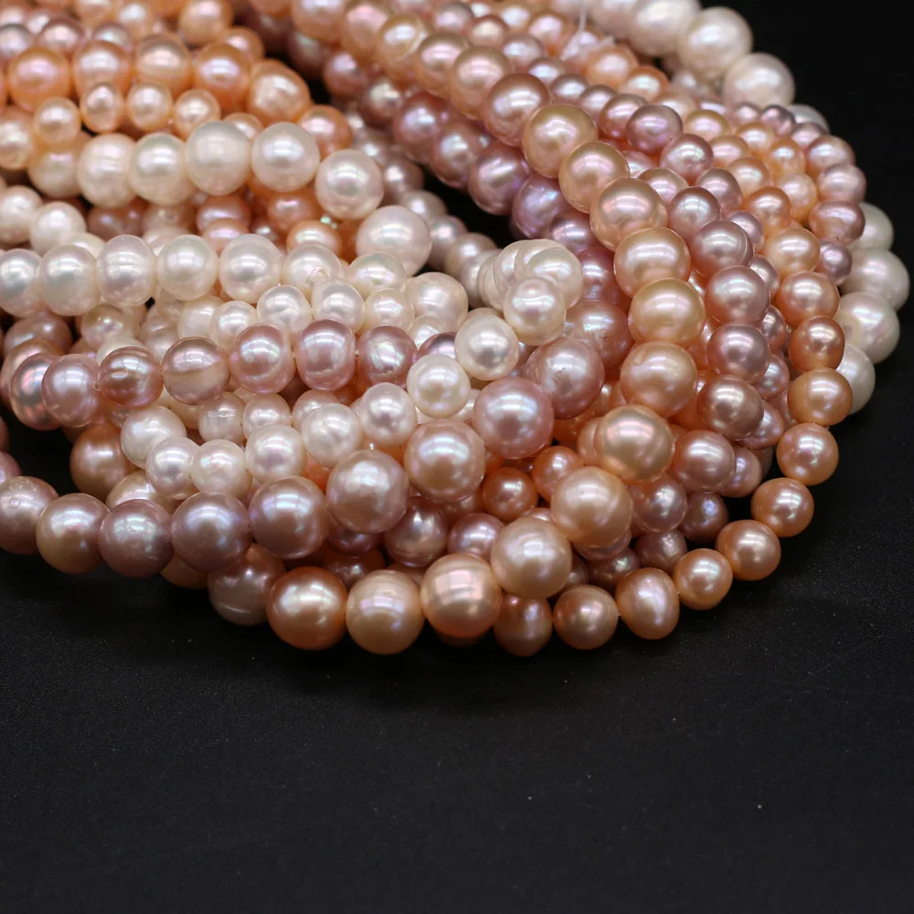 

Natural Cultured Pearl Beads Round Polished Grade AA Loose Bead for Charm Jewelry Necklace Bracelet Accessories Gift Making
