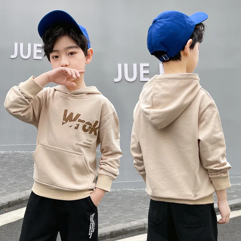

Spring Autumn Boys Sweatshirts Jacket Coat KidsOvercoat Outwear Teenager Tops Children Clothes Plus Size Cotton High Quality