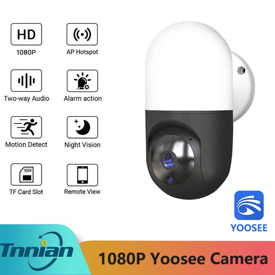 

1080P HD IP Camera Wifi Remote Monitoring 360 Degree Rotation Motion Detection Wall Lamp CCTV Camaras De Vigilancia Con Wifi
