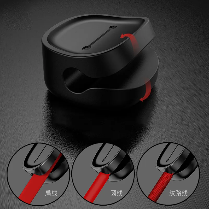 Универсальный Магнитный кабель зажим для намотки USB Data line самоклеящийся