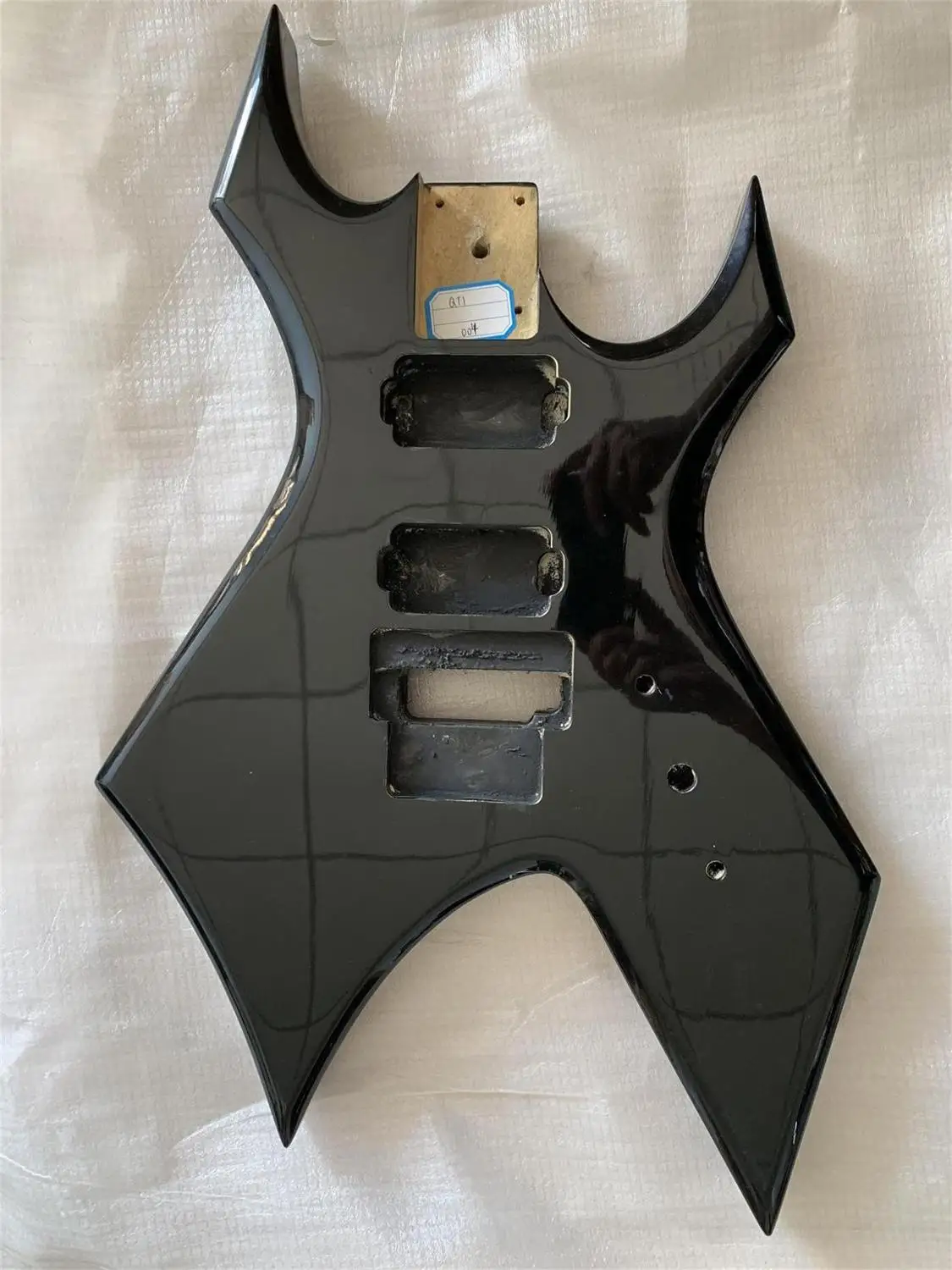 Оригинальные DIY (Almost New) BC R электрические гитары корпус черного цвета с отверстием
