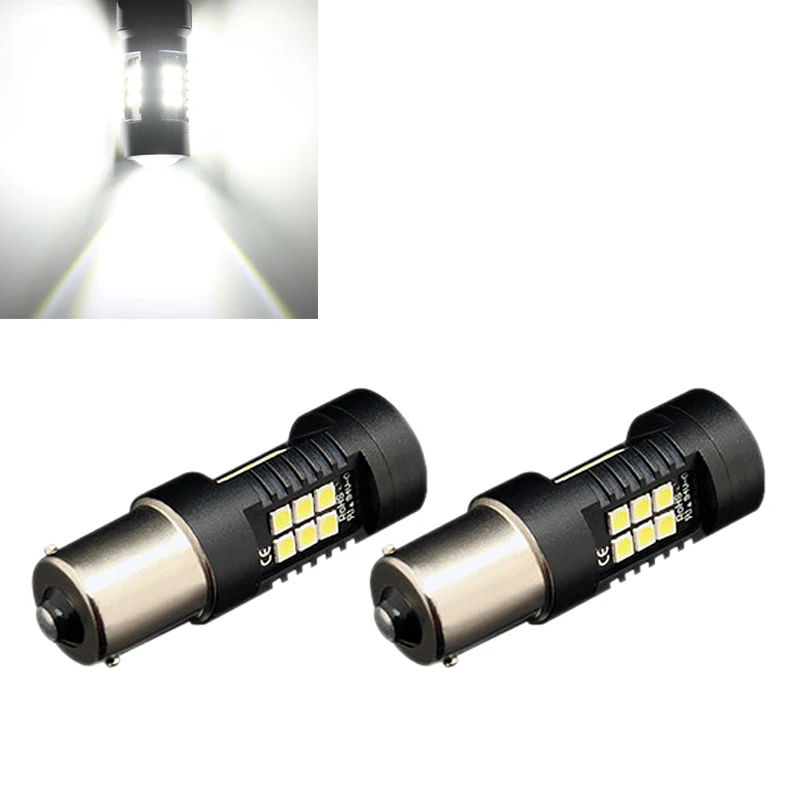 Комплект из 2 предметов 21 Вт Led 1156 Ba15S светодиодные лампы автомобиля светильник s