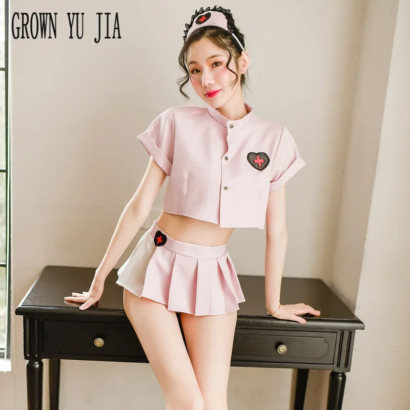 

Соблазнительный костюм для косплея для женщин, медсестер, порно, униформа медсестры, Соблазнительная Сексуальная юбка, комбинированный кос...