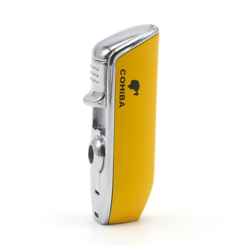 Факел COHIBA зажигалка для сигар бутановые зажигалки аксессуары портативный газ |