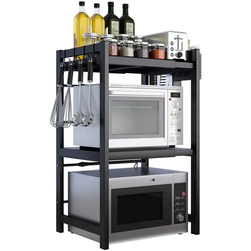

Organizer Almacenaje Cosas De Adjustable Microwave Shelf Cocina Organizador Mutfak Cuisine Kitchen Storage Rack Holder