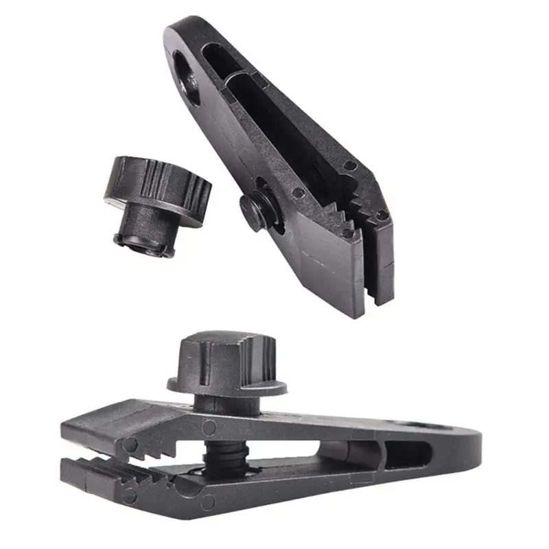 

10pcs Outdoor Camping Tent Clip Awning Clamp Heavy Duty Thumb Lock Grip Clamp W0YB