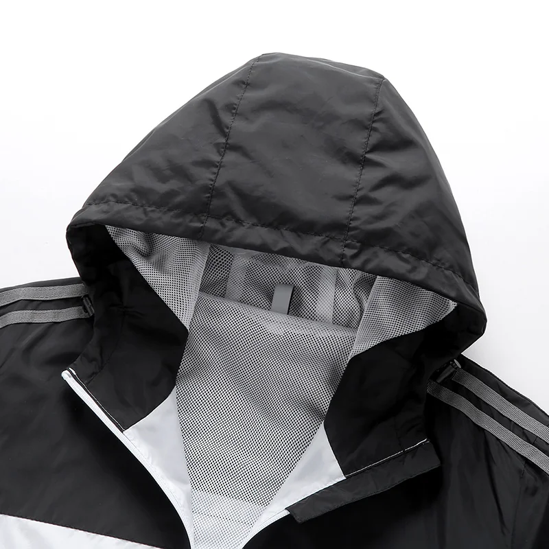 

Men's Jacket Casual Spring Long Sleeve Hoodie Jacket Men Harajuku Windbreaker Jackets Hooded Streetwear Coat Casaco Masculino