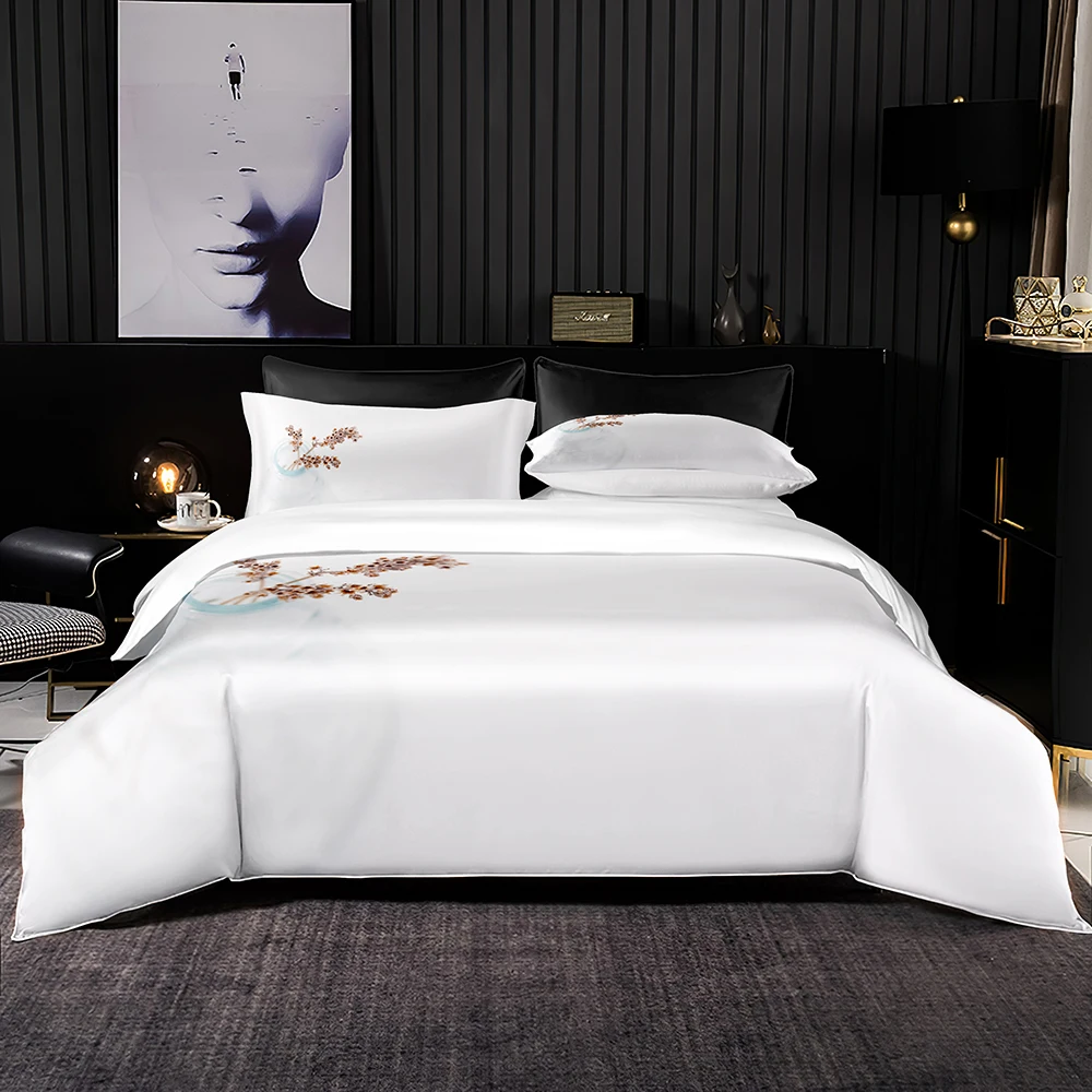 

Premium High End Bedding Set New Chinese Style Duvet Cover for Bedroom Quality Quilt Cover and Pillowcase