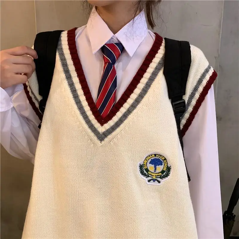2021 пуловер в японском стиле весна-осень JK студенческий стиль свободный свитер