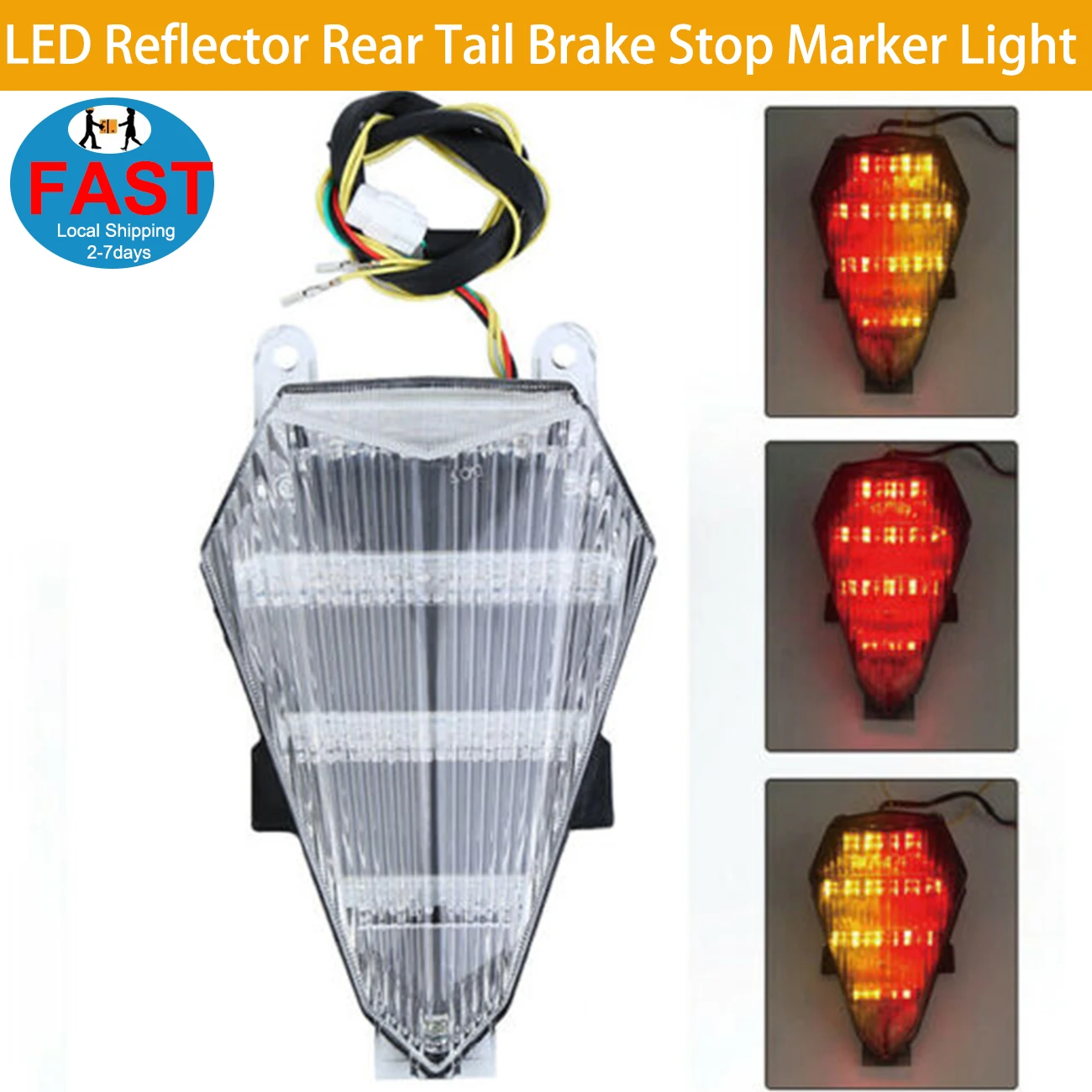 Светодиодный тормозной задний светильник для мотоцикла Стоп Yamaha YZF R6 2008 2014| |