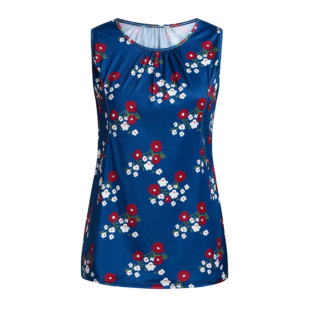 Женский топ для беременных с цветочным принтом без рукавов удобная одежда