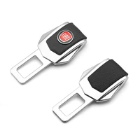 12 pcs car seat belt clip safety extender belt plug for fiat 500 tipo punto grande linea croma 500 59 car accessorie interior