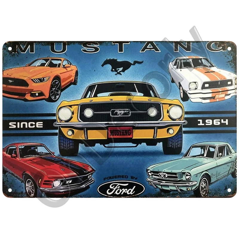 

Металлическая вывеска Ford Mustang