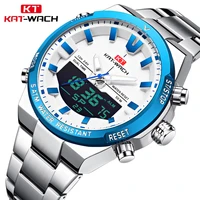new brand led watches multifunction digital mens watches men sport waterproof wristwatch steel clock relogio masculino 1962