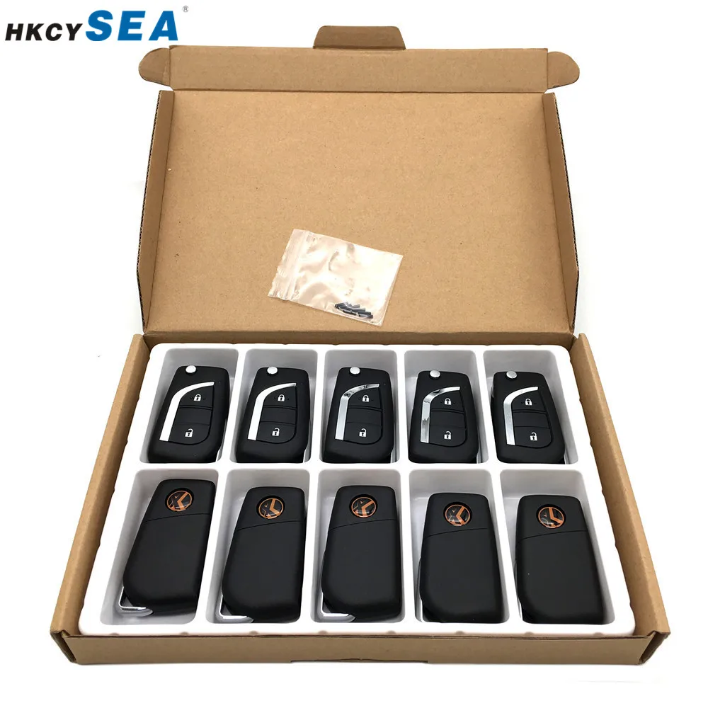 XKTO01EN 10 шт./лот, английская версия, Xhorse, VVDI2, универсальный провод, дистанционный Автомобильный ключ, 2/3 кнопок для VVDI, ключ, инструмент XKTO00EN - Цвет: XKTO01EN