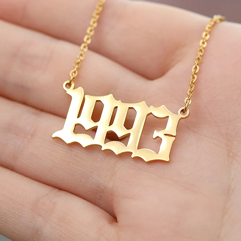 Ожерелье из нержавеющей стали золотого и серебряного цвета для женщин мужчин