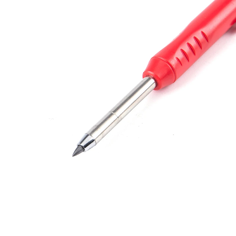 Solid Carpenter Pencil Set With 7 Refill Leads Built-in Sharpener Deep Hole Mechanical Marker Marking Pen Tool Sets | Канцтовары для