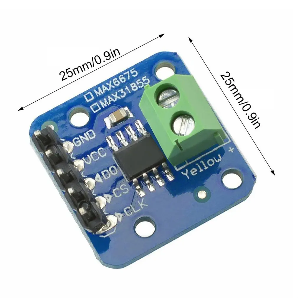 

MAX31855 K Type Thermocouple Breakout Board Readable Temperature Sensor Module For Arduino -200 to+1350 Out L