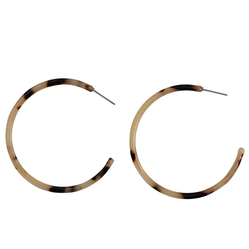 Женские акриловые серьги большой круг обруч Модные Акриловые Серьги C женские Oreja